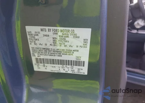 2006 Ford Escape Xlt/Xlt Sport from USA, damaged, VIN 1FMYU93126KB11495